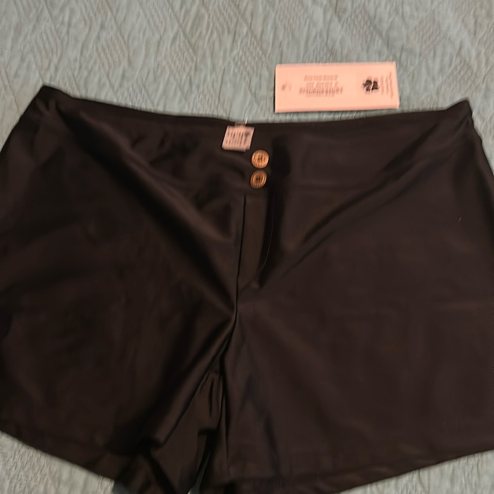 Hapari black cover up shorts